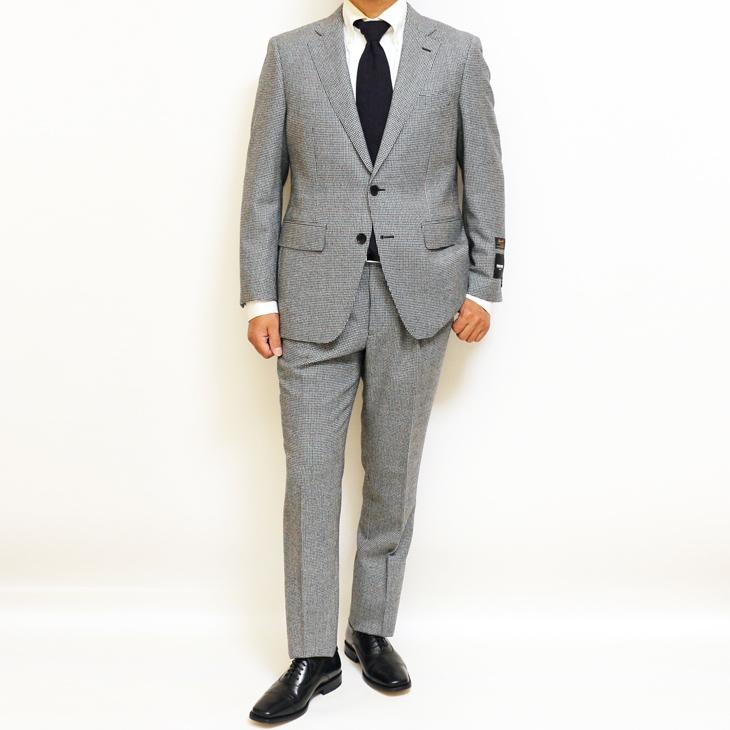 SALE スーツ メンズ 新品 秋冬 renoma paris レノマ パリス 西川毛織 Super100s 千鳥格子 DROP6.5 2つボタン ビジネス スーツ (AB体)  J-REP05-2B | renoma | 03