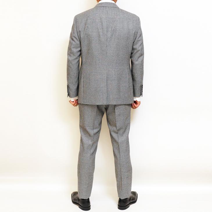 SALE スーツ メンズ 新品 秋冬 renoma paris レノマ パリス 西川毛織 Super100s 千鳥格子 DROP6.5 2つボタン ビジネス スーツ (AB体)  J-REP05-2B | renoma | 04