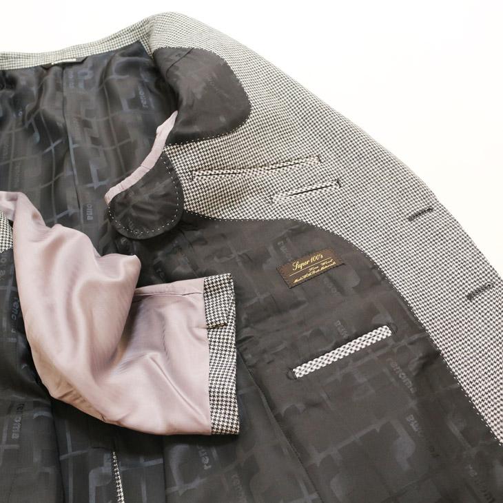 SALE スーツ メンズ 新品 秋冬 renoma paris レノマ パリス 西川毛織 Super100s 千鳥格子 DROP6.5 2つボタン ビジネス スーツ (AB体)  J-REP05-2B | renoma | 08