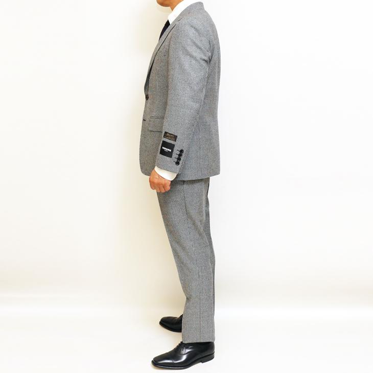 SALE スーツ メンズ 新品 秋冬 renoma paris レノマ パリス 西川毛織 Super100s 千鳥格子 DROP6.5 2つボタン ビジネス スーツ (AB体)  J-REP05-2B | renoma | 09