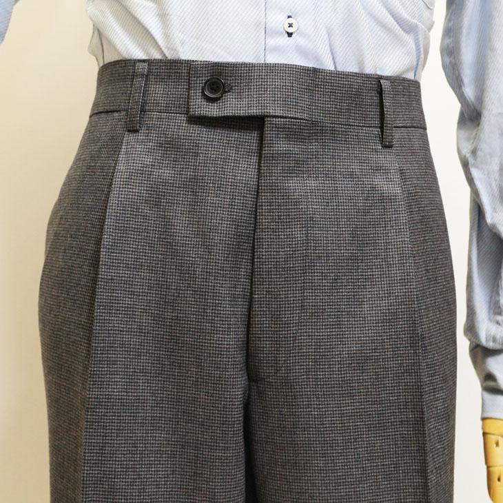 SALE スーツ メンズ 新品 秋冬 renoma paris レノマ パリス 西川毛織 Super100s 灰グレー杢 千鳥格子 DROP6.5 2つボタン ビジネス (BB体)  J-REP05-2B | renoma | 08