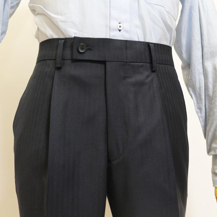 SALE スーツ メンズ 新品 秋冬 renoma paris レノマ パリス 西川毛織 Super110s 濃紺ネイビー織 DROP6.5 2つボタン ビジネス (A/AB/BB体)  J-REP05-2B | renoma | 10