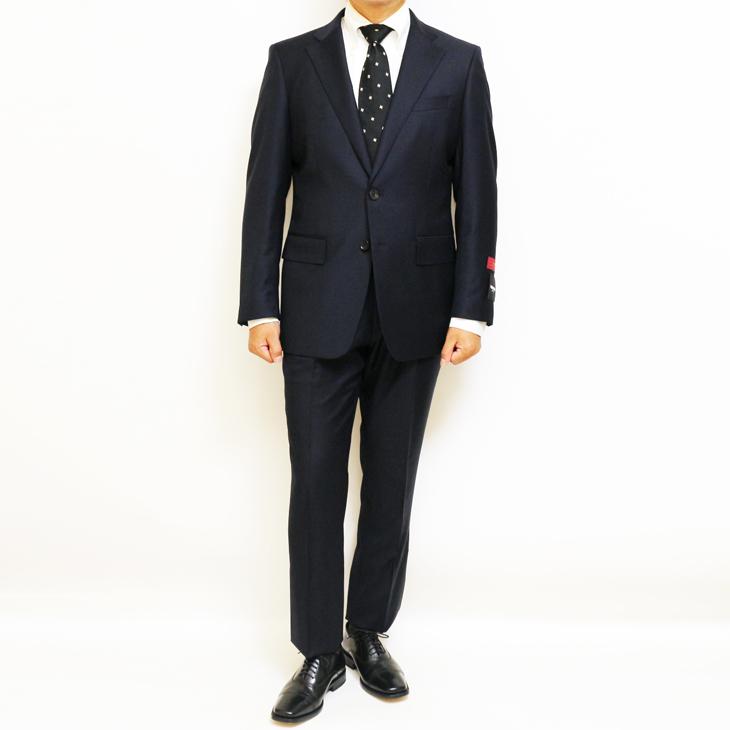 SALE スーツ メンズ 新作 秋冬 renoma paris レノマ パリス 西川毛織 Super110s 濃紺ネイビー無地 DROP6.5 2つボタン ビジネス (A/AB/BB体) J-REP05-2B | renoma | 01