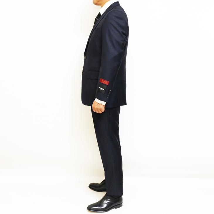 SALE スーツ メンズ 新作 秋冬 renoma paris レノマ パリス 西川毛織 Super110s 濃紺ネイビー無地 DROP6.5 2つボタン ビジネス (A/AB/BB体) J-REP05-2B | renoma | 09