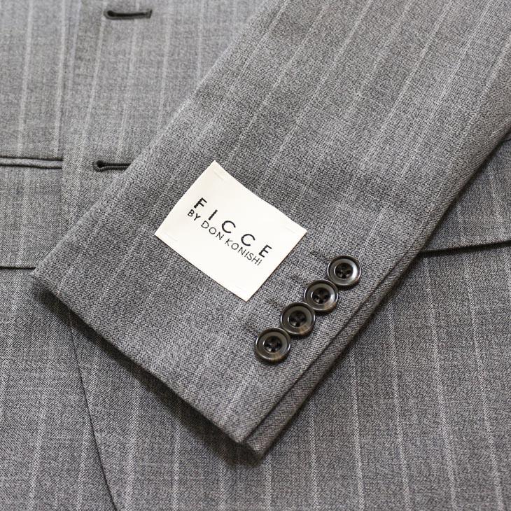 FICCE（フィッチェ） SALE スーツ メンズ 新品 春夏 淡灰ライトグレー
