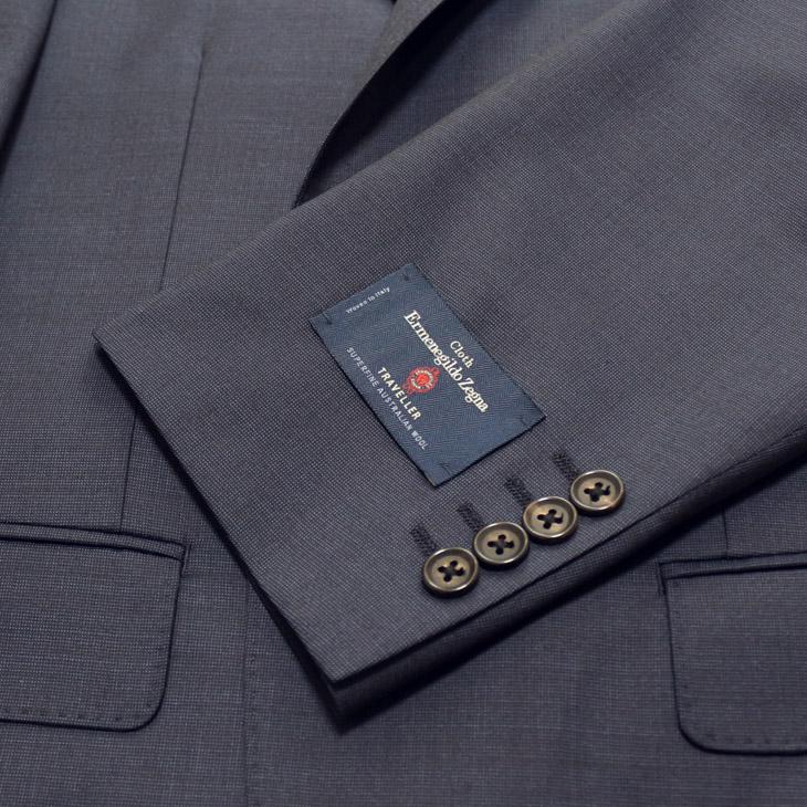 美品！【エルメネジルドゼニア】濃紺 スーツ 上下 【日本製】ウール 高級 ZEGNA 2025 新作 スーツ メンズ 新品 春夏 エルメネジルドゼニア