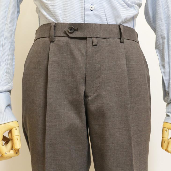 SALE スーツ メンズ 春夏 新品 Stanley Blacker スタンリーブラッカー シャーベット ブラウン 淡茶 無地 ビジネス スーツ (A/AB体) やや細め 次世代 |  | 10