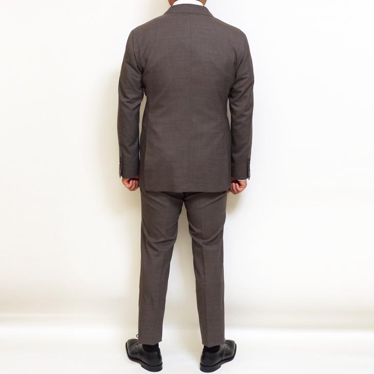 SALE スーツ メンズ 春夏 新品 Stanley Blacker スタンリーブラッカー シャーベット ブラウン 淡茶 無地 ビジネス スーツ (A/AB体) やや細め 次世代 |  | 04