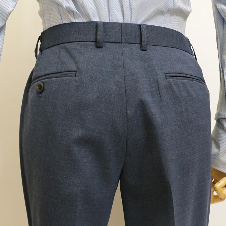 SALE スーツ メンズ 春夏 新品 Stanley Blacker スタンリーブラッカー ネイビーブルー杢 淡紺 無地 ビジネス スーツ (A/AB体) やや細め 次世代 |  | 11