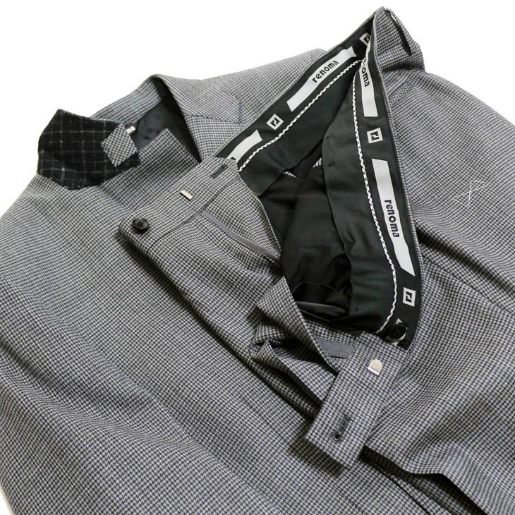 SALE スーツ メンズ 2025-26 新作 秋冬 renoma paris レノマ パリス 千鳥格子 ピュアウール100% DROP6.5 2つボタン ビジネス (AB/BB体) J-REP05-2B | renoma | 12