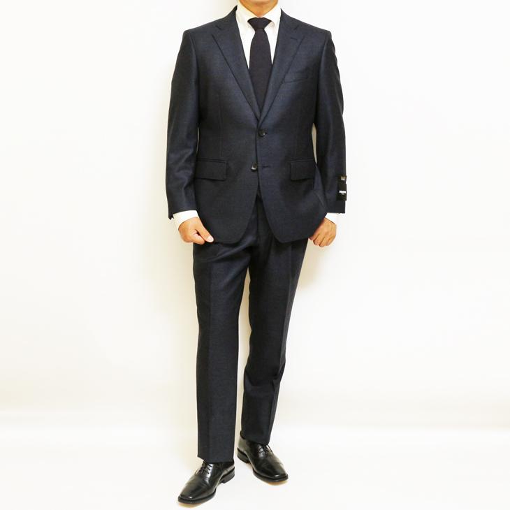 【新品タグ付】renoma PARIS レノマパリス 正規品 定価67,500円 上質ウール混 高級 艶感 2釦 背抜き フォーマル スーツ ジャケット スラックスパンツ 上下セット 黒  ブラック スーツ メンズ renoma PARIS(レノマ・パリス） ブランド 2つボタン