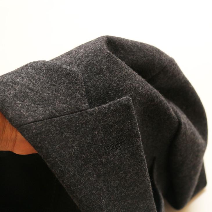 SALE ジャケット テーラード ブレザー 2025-26 秋冬新作 renoma レノマ パリス STYLEM 灰グレー杢無地 尾州産（日本製） フランネル調 ニット素材 (AB/BB体) | renoma | 07