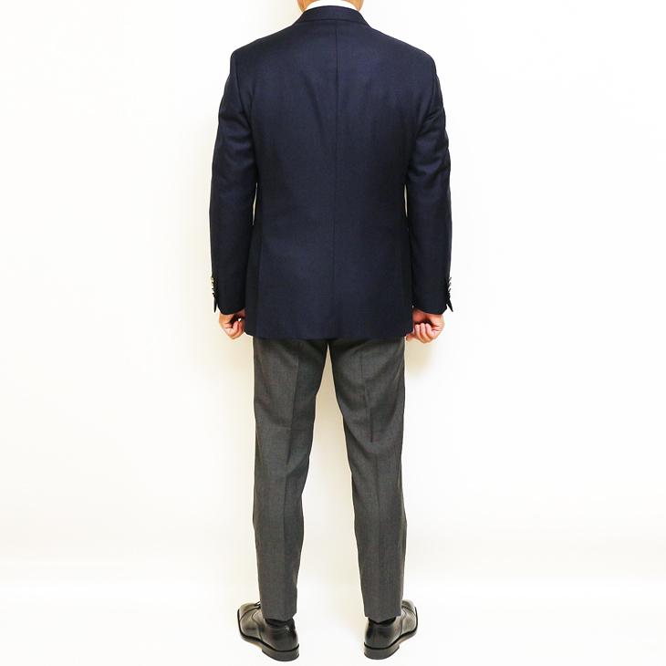 SALE 新作 秋冬 新品 ジャケット テーラード ブレザー エルメネジルドゼニア Super150s トロフェオ 濃紺ネイビー無地 コンブレ 2つボタン (AB/BB体) J20-2B | ZEGNA | 05