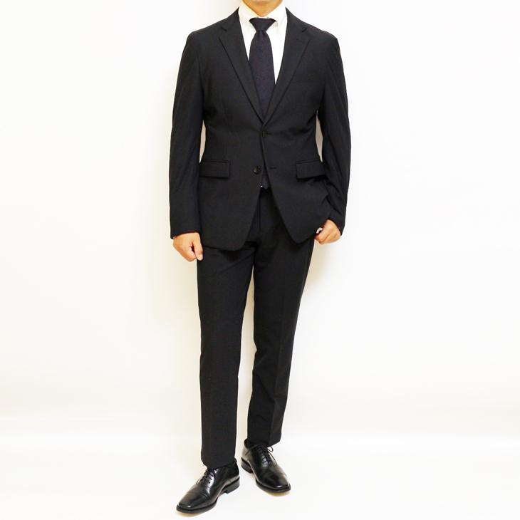 SALE 2025-26 スーツ メンズ 新作 新品 秋冬 renoma homme レノマ オム ブリスタージャガード ニット 黒ブラック無地系 2つボタン 次世代 スリム型 | renoma | 03