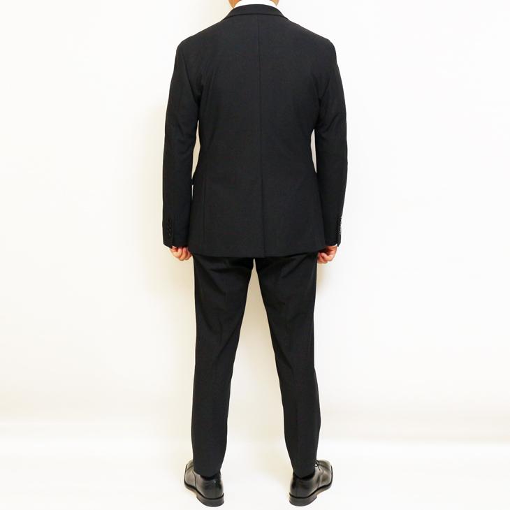 SALE 2025-26 スーツ メンズ 新作 新品 秋冬 renoma homme レノマ オム ブリスタージャガード ニット 黒ブラック無地系 2つボタン 次世代 スリム型 | renoma | 04