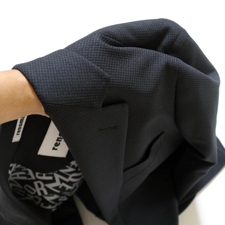 SALE 2025-26 スーツ メンズ 新作 新品 秋冬 renoma homme レノマ オム ブリスタージャガード ニット 黒ブラック無地系 2つボタン 次世代 スリム型 | renoma | 06