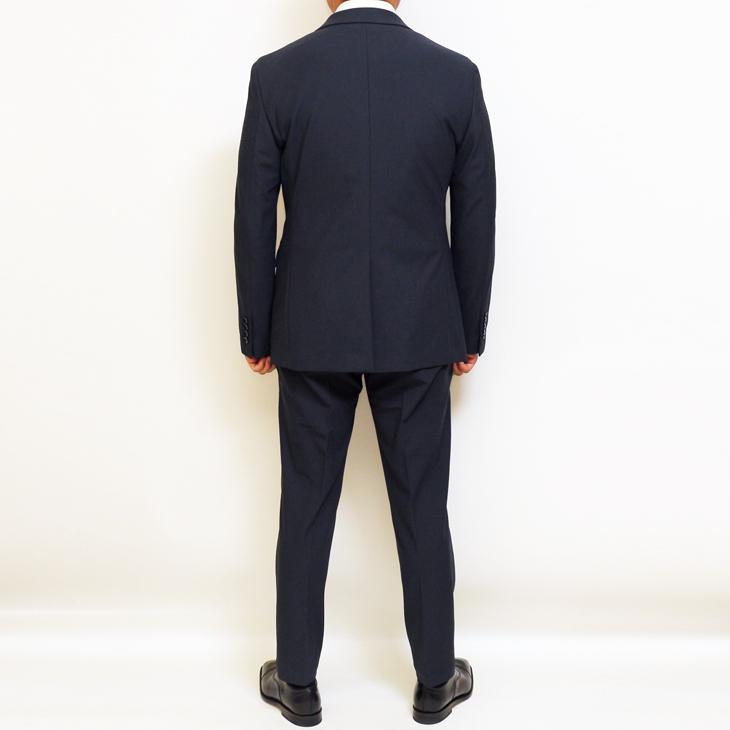SALE 2025-26 スーツ メンズ 新作 新品 秋冬 renoma homme レノマ オム ブリスタージャガード ニット 濃紺ネイビー無地系 2つボタン 次世代 スリム型 | renoma | 04