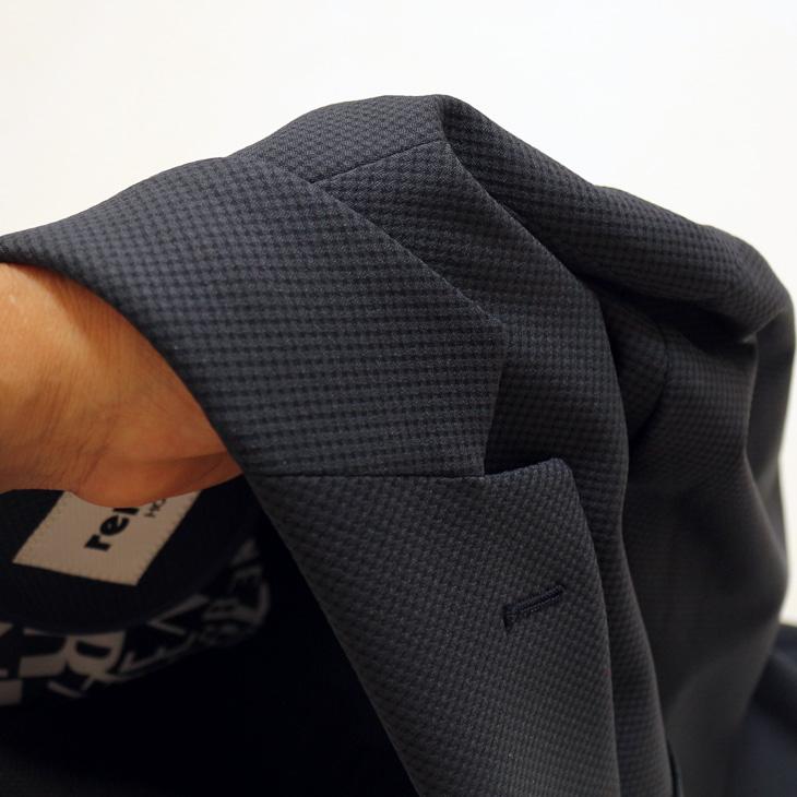 SALE 2025-26 スーツ メンズ 新作 新品 秋冬 renoma homme レノマ オム ブリスタージャガード ニット 濃紺ネイビー無地系 2つボタン 次世代 スリム型 | renoma | 06