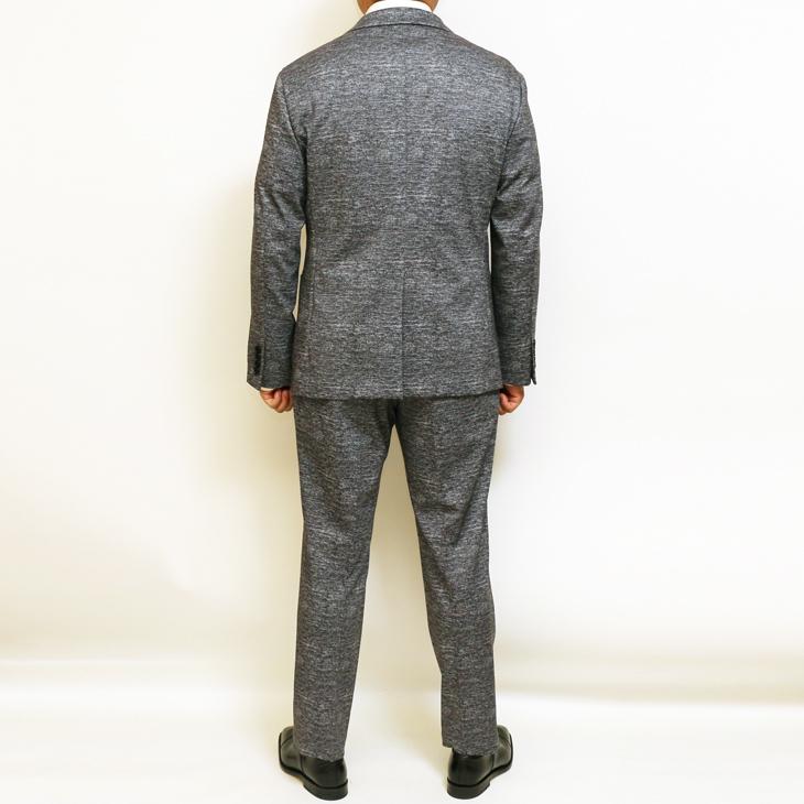 SALE スーツ メンズ 新作 秋冬 POLO BRITISH COUNTRY SPIRIT ポロ ビーシーエス 淡灰ホームスパン風ニット ストレッチ 次世代 家庭洗濯可 ウォッシャブル | POLO BCS | 04