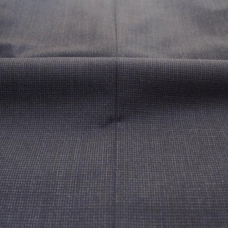 SALE 2025-26 スーツ メンズ 新作 秋冬 フィッチェ FICCE ネイビーグレー杢 小柄チェック 3つボタン段返り ベスト付き スリーピース スーツ (A/AB体) スリム | FICCE | 17