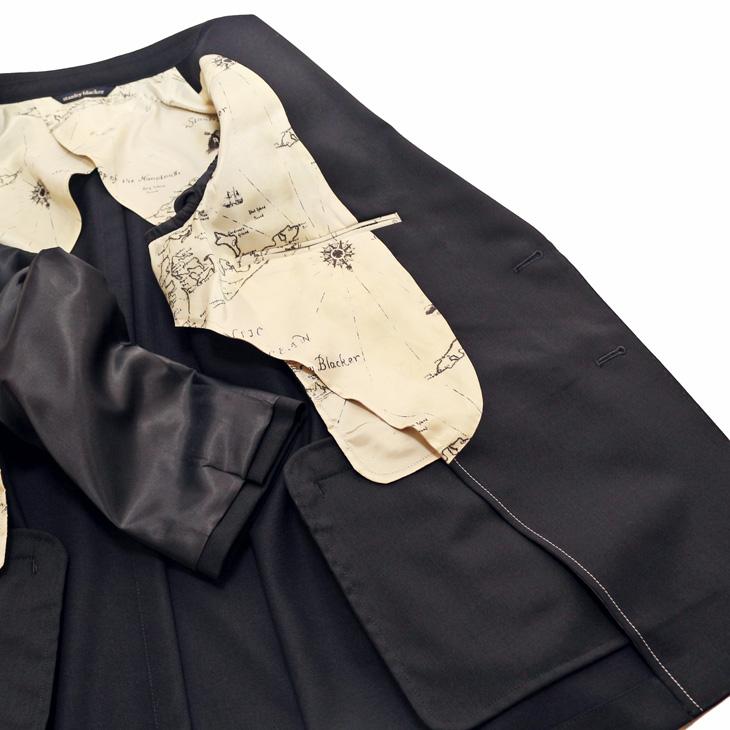 SALE 2025-26 新作 スーツ メンズ 秋冬 新品 Stanley Blacker スタンリーブラッカー 西川毛織 濃紺ネイビー無地 ビジネス 次世代 スーツ (A/AB体) やや細め |  | 07