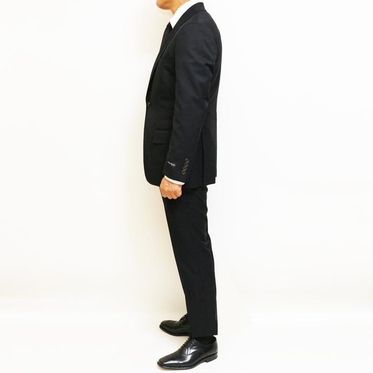 SALE 2025-26 新作 スーツ メンズ 秋冬 新品 Stanley Blacker スタンリーブラッカー 西川毛織 濃紺ネイビー無地 ビジネス 次世代 スーツ (A/AB体) やや細め |  | 08