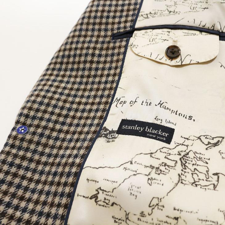 ジャケット テーラード ブレザー 2021-22 新作 秋冬 新品 スタンリーブラッカー ブラウン系 ガンクラブチェック ３つボタン段返り ジャケット (A/AB体) |  | 10