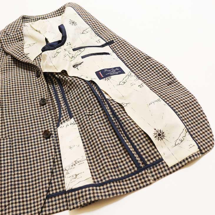 ジャケット テーラード ブレザー 2021-22 新作 秋冬 新品 スタンリーブラッカー ブラウン系 ガンクラブチェック ３つボタン段返り ジャケット (A/AB体) |  | 11