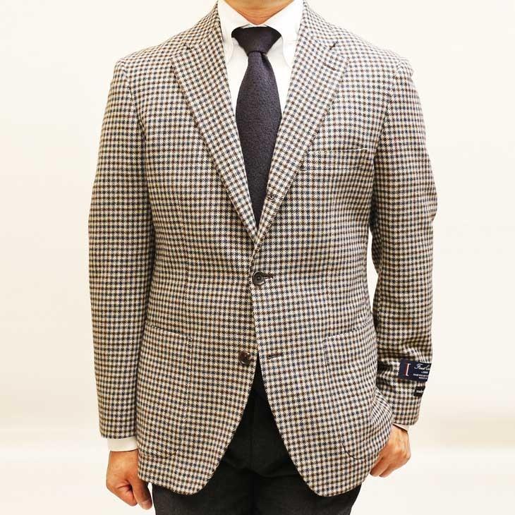 ジャケット テーラード ブレザー 2021-22 新作 秋冬 新品 スタンリーブラッカー ブラウン系 ガンクラブチェック ３つボタン段返り ジャケット (A/AB体) |  | 03