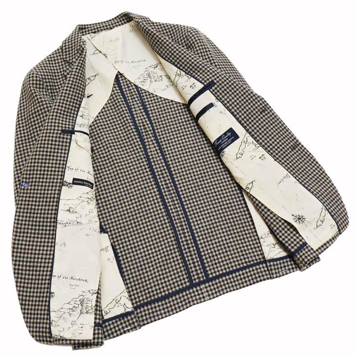 ジャケット テーラード ブレザー 2021-22 新作 秋冬 新品 スタンリーブラッカー ブラウン系 ガンクラブチェック ３つボタン段返り ジャケット (A/AB体) |  | 08