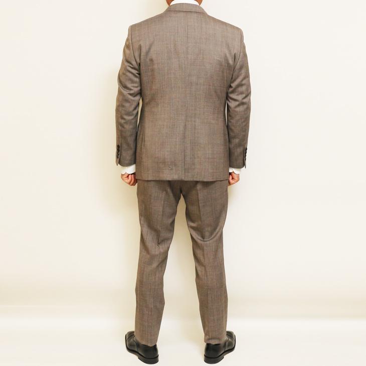 2026年モデル 新作 春夏 スーツ メンズ 新品 renoma paris レノマ パリス Lightライトブラウン杢無地系 西川毛織 Super100s 2つボタン ビジネス (AB体) J-REP05 | renoma | 04