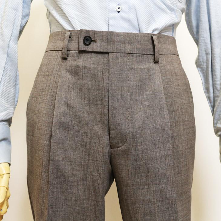 2026年モデル 新作 春夏 スーツ メンズ 新品 renoma paris レノマ パリス Lightライトブラウン杢無地系 西川毛織 Super100s 2つボタン ビジネス (AB体) J-REP05 | renoma | 09