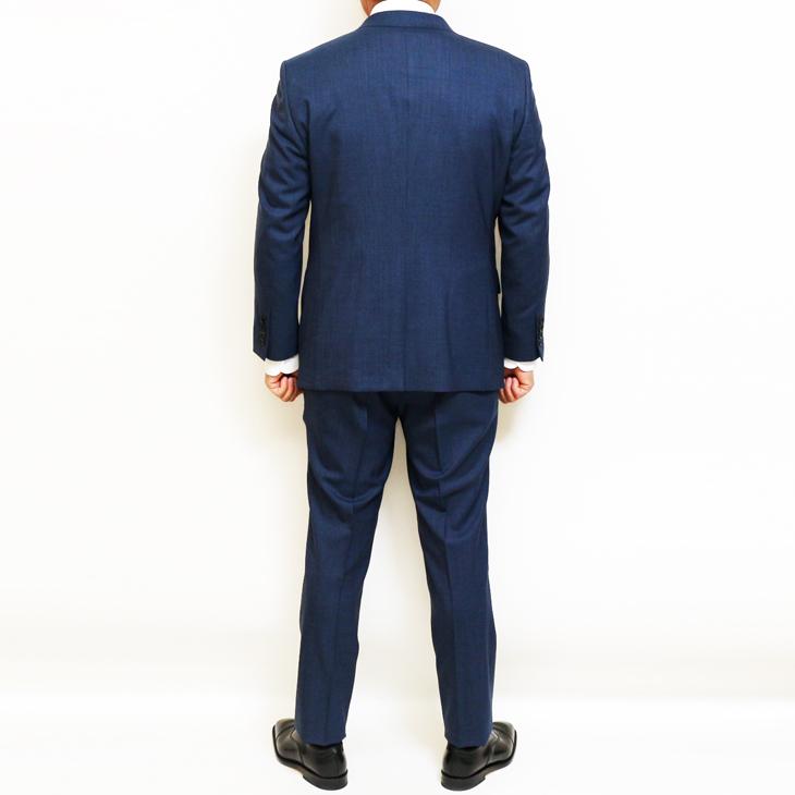 2026年モデル 新作 春夏 スーツ メンズ 新品 renoma paris レノマ パリス ICEアイスブルー杢無地系 西川毛織 Super100s 2つボタン ビジネス (AB体) J-REP05-2B | renoma | 04