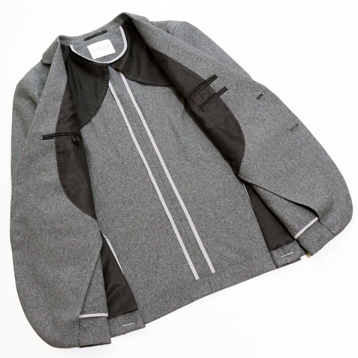 2026 新作 春夏 FICCE フィッチェ 東レ Dot Air 生地 やや淡灰グレー杢 無地系 ウエスト+6cm 次世代 メンズ スーツ スリム型 裾上げ済 次世代 | FICCE | 05