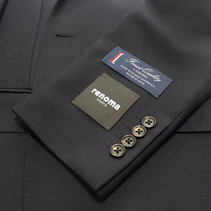 2026年 新作 春夏 ジャケット テーラード ブレザー renoma レノマ パリス 濃紺ネイビー杢無地 ドンゴロス風 モヘヤ混 尾州産 日本製生地 コンブレ (AB/BB体) | renoma | 09