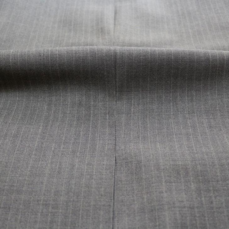 2026年 新作 春夏 renoma paris スリーピース スーツ （ベスト付き）メンズ 新品 レノマ パリス 淡灰グレー杢 8mmストライプ 2つボタン (AB体) J-REP05-2B | renoma | 17