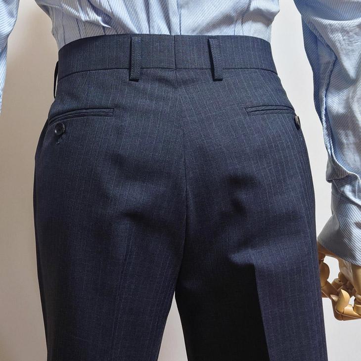 2026年 新作 春夏 renoma paris スリーピース スーツ （ベスト付き）メンズ 新品 レノマ パリス 灰グレー杢 8mmストライプ 2つボタン (AB/BB体) J-REP05-2B | renoma | 12