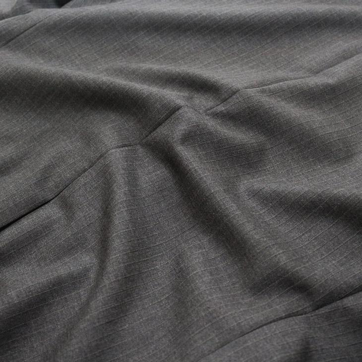 2026年 新作 春夏 renoma paris スリーピース スーツ （ベスト付き）メンズ 新品 レノマ パリス 灰グレー杢 8mmストライプ 2つボタン (AB/BB体) J-REP05-2B | renoma | 18