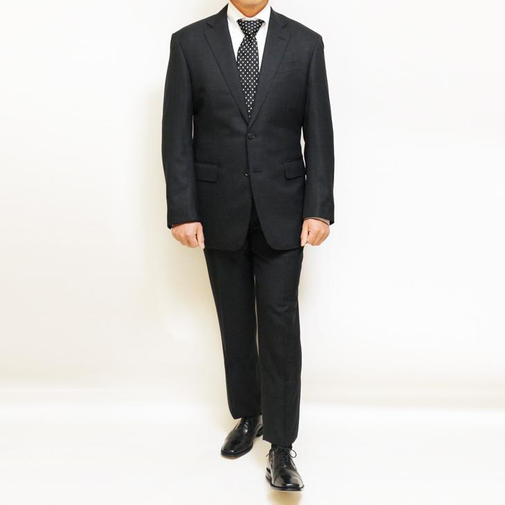 SALE レギュラー型 スーツ メンズ 新品 春夏 秋冬 通年 西川毛織 Super110s 灰グレー杢無地 ナチュラルストレッチ 2つボタン ビジネス スーツ (A/AB/BB体) |  | 01