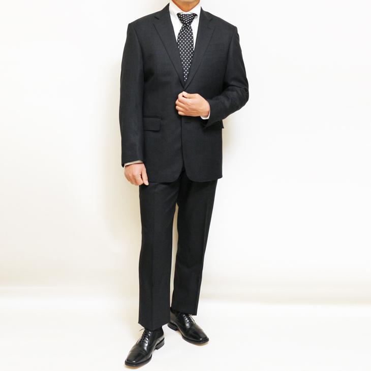 SALE レギュラー型 スーツ メンズ 新品 春夏 秋冬 通年 西川毛織 Super110s 灰グレー杢無地 ナチュラルストレッチ 2つボタン ビジネス スーツ (A/AB/BB体) |  | 03