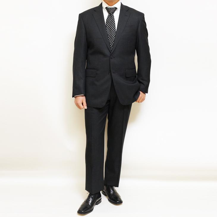 SALE レギュラー型 スーツ メンズ 新品 春夏 秋冬 通年 西川毛織 Super110s 灰グレー杢無地 ナチュラルストレッチ 2つボタン ビジネス スーツ (A/AB/BB体) |  | 04