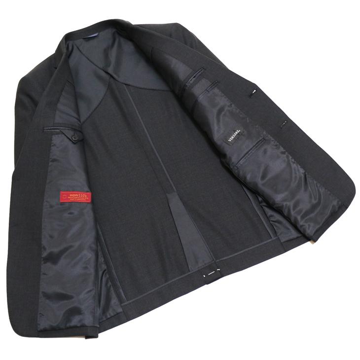 SALE レギュラー型 スーツ メンズ 新品 春夏 秋冬 通年 西川毛織 Super110s 灰グレー杢無地 ナチュラルストレッチ 2つボタン ビジネス スーツ (A/AB/BB体) |  | 05