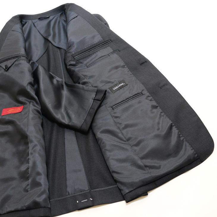 SALE レギュラー型 スーツ メンズ 新品 春夏 秋冬 通年 西川毛織 Super110s 灰グレー杢無地 ナチュラルストレッチ 2つボタン ビジネス スーツ (A/AB/BB体) |  | 07