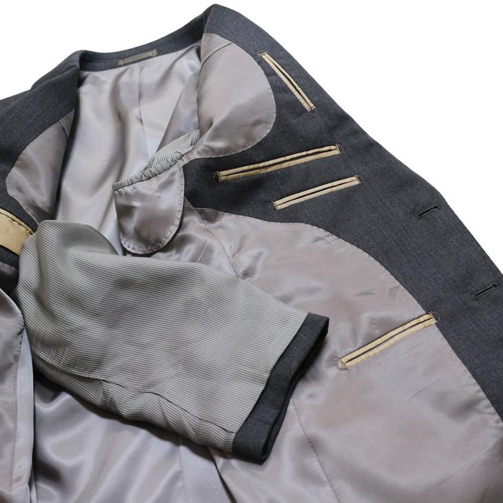 SALE レギュラー型 スーツ メンズ 新作 秋冬 西川毛織 Super100s 灰グレー杢無地 ナチュラルストレッチ 2つボタン ビジネス スーツ (AB体) YJP |  | 09