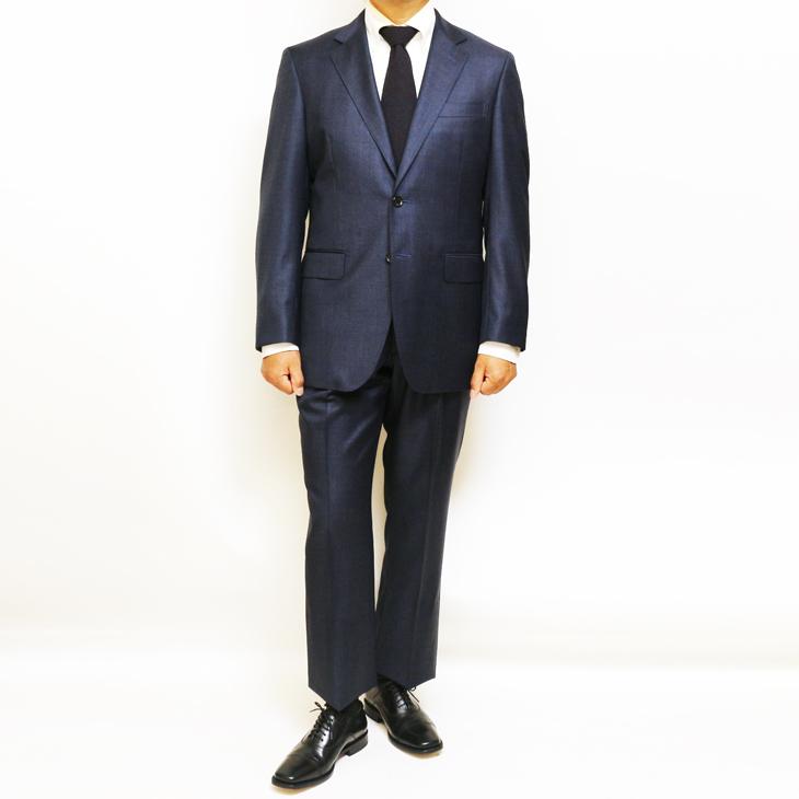 【極美品・近年モデル】ミツミネ×REDA　super110　スーツ　紺色　S位 REDA/SILKY EFFECT】オールシーズン/Super110's/無地/ネイビー