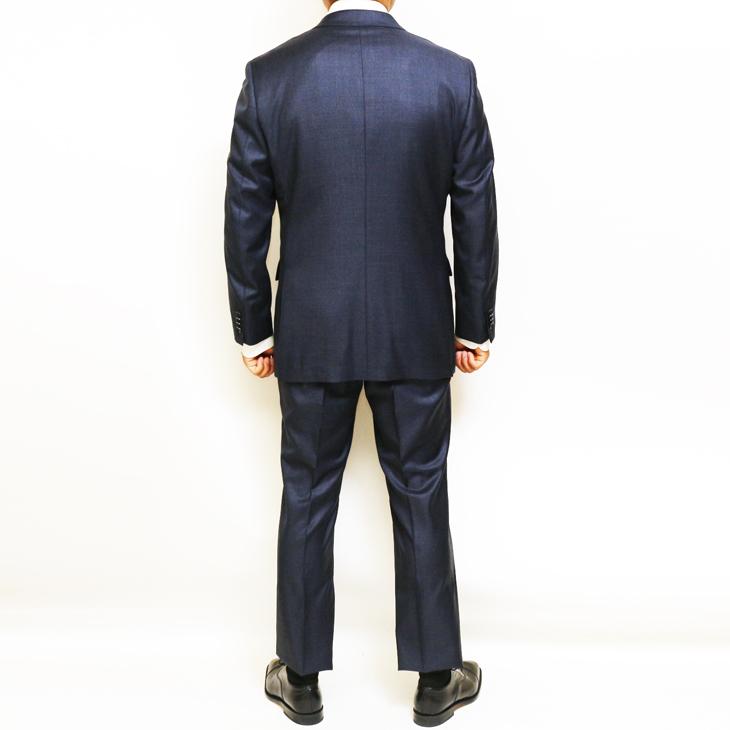 SALE 2025-26 新作 スーツ メンズ 秋冬 春夏 新品 REDA  Super110s 国内オーダー工場生産 ブルー系 濃紺ネイビー杢無地 ビジネス ゆったり型 (A/AB/BB体) 日本製 |  | 04
