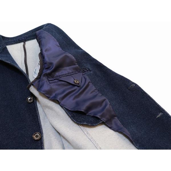 2017-18秋冬モデル 新品 stanley blacker スタンリーブラッカー 濃紺ネイビー系 デニム風ジャージ素材 ジャケット やや細め |  | 07