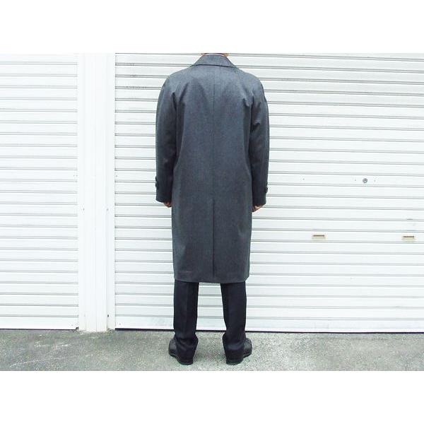 エルメネジルドゼニア 100％カシミア ステンカラー ロングコート 秋冬新品 Ermenegildo Zegna  「国内オーダー工場仕立」 灰グレー杢 無地 | ZEGNA | 05