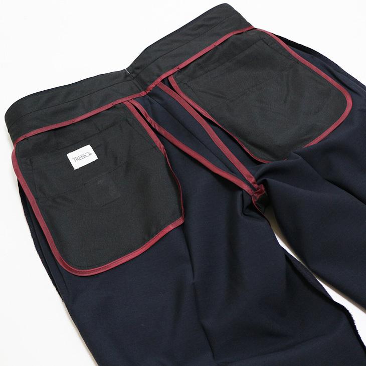 定番カラー無地2色 スリム ノータック 家庭洗濯ＯＫ 「 超細スリム 」  ノータック 洗濯機で洗える パンツ TREBIO 春夏新品 79cm〜94cm |  | 12