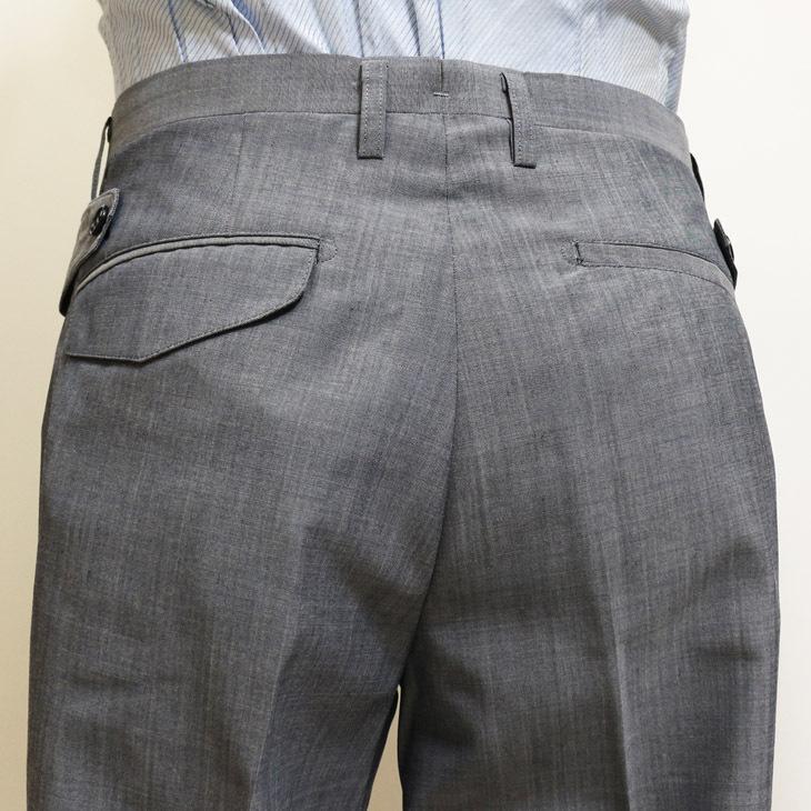 定番カラー無地2色 スリム ノータック 家庭洗濯ＯＫ 「 超細スリム 」  ノータック 洗濯機で洗える パンツ TREBIO 春夏新品 79cm〜94cm |  | 14